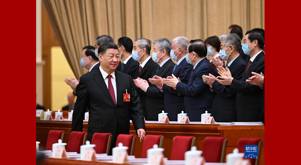 3月5日，第十四屆全國人民代表大會第一次會議在北京人民大會堂開幕。習(xí)近平步入會場。