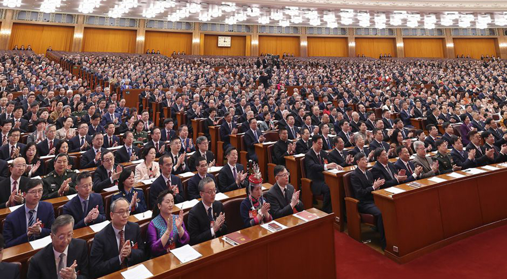 3月4日，中國(guó)人民政治協(xié)商會(huì)議第十四屆全國(guó)委員會(huì)第二次會(huì)議在北京人民大會(huì)堂開(kāi)幕。