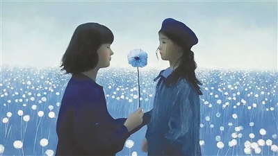 AI生成短片《致親愛的自己》劇照。  　　中國傳媒大學(xué)供圖