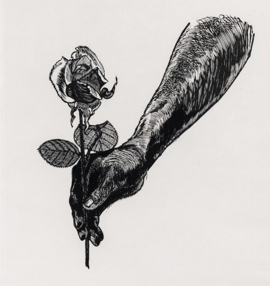 黃永玉《薔薇》 38×33cm 1990年